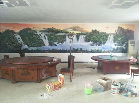 江山墙绘-写实风景