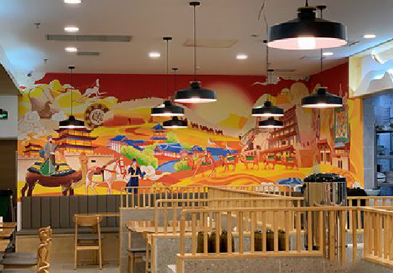 江山商业空间彩绘介绍。