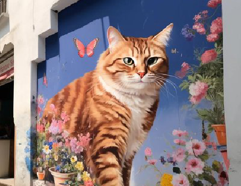 江山自己绘制有个性的手绘墙