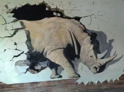 江山在墙绘中，如何绘制3D效果？