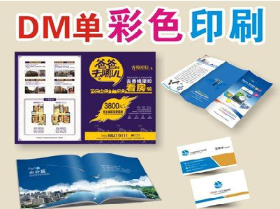 江山单页印刷，色彩搭配简单。